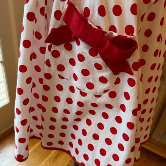 Vintage Betsey Johnson Red Polka Dot Dress - Picture 8 of 10